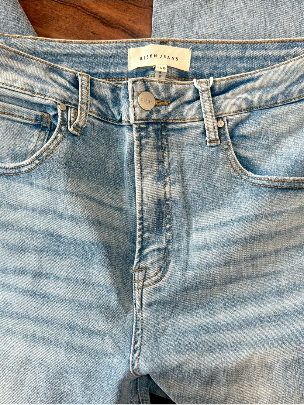 Risen Jeans women’s pale Blue Slim Straight Jeans